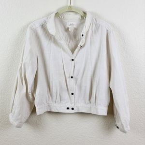 Vintage Levi's 100% Cotton Cropped Button Down Top